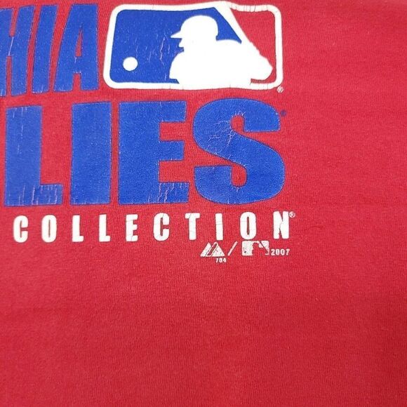 Philadelphia Phillies T Shirt Vintage Y2K MLB Baseball Majestic Mens Size Large - Picture 3 of 7